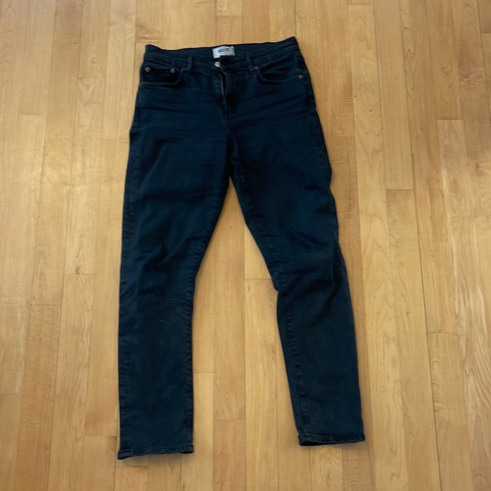 Agolde straight leg dark blue denim